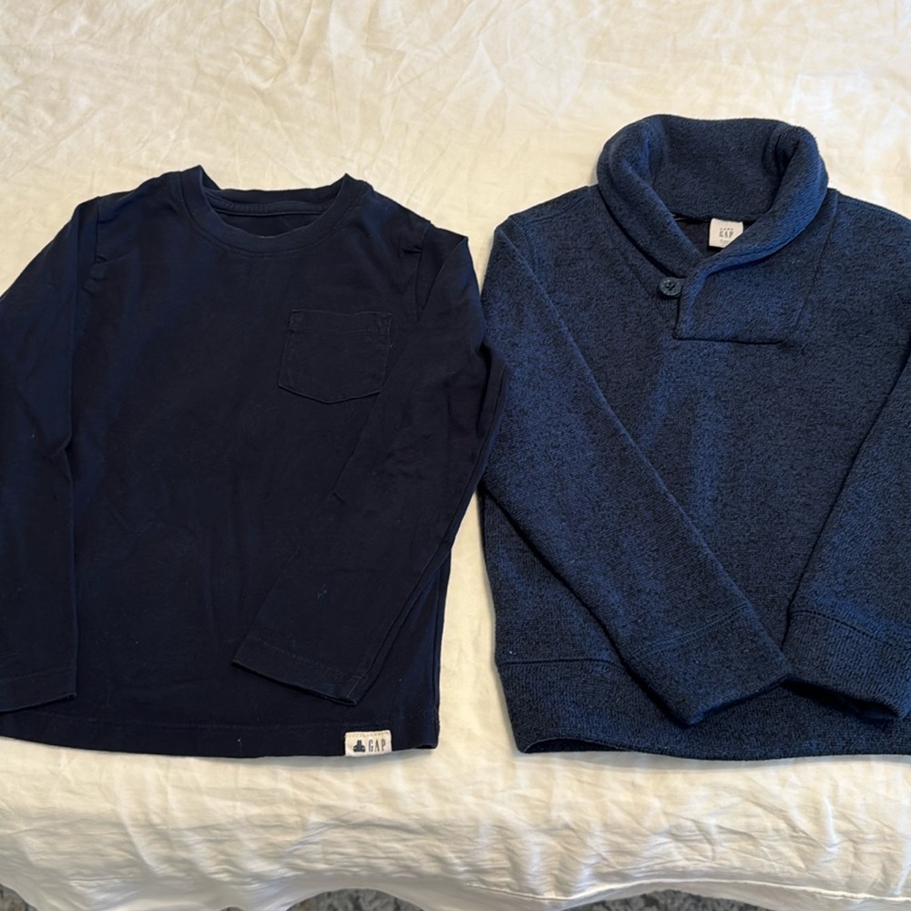 GAP sweater and shirt